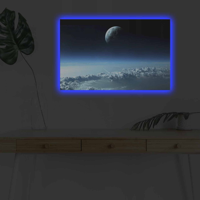 Wallity NASA-037 Lienzo Decorativo Iluminado con LEDs Multicolor Wallity NASA-037 Lienzo Decorativo Iluminado con LEDs Multicolor